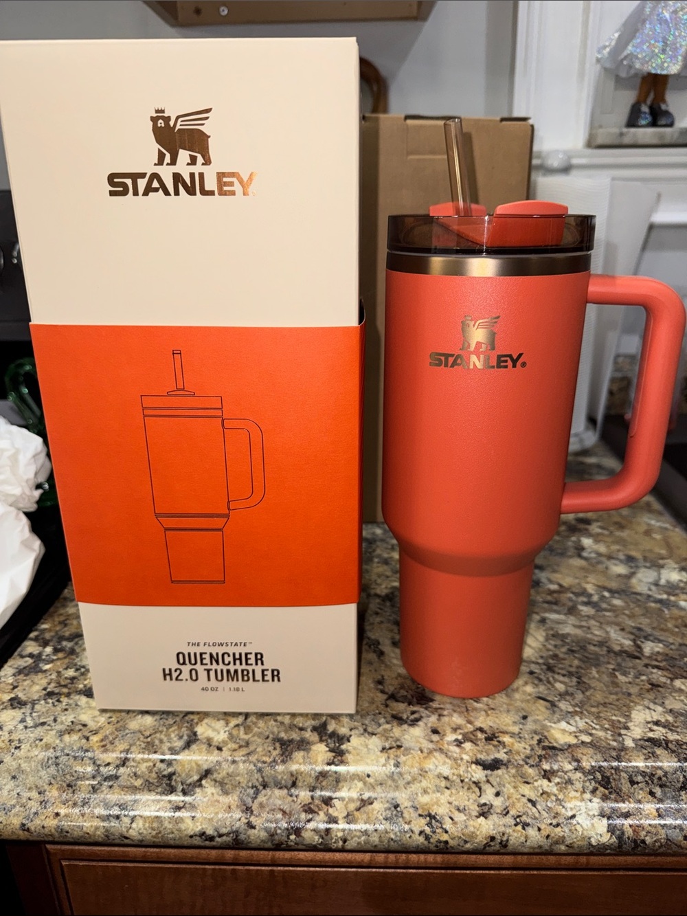 Stanley Quencher H2.0 Tumbler in Pumpkin Spice